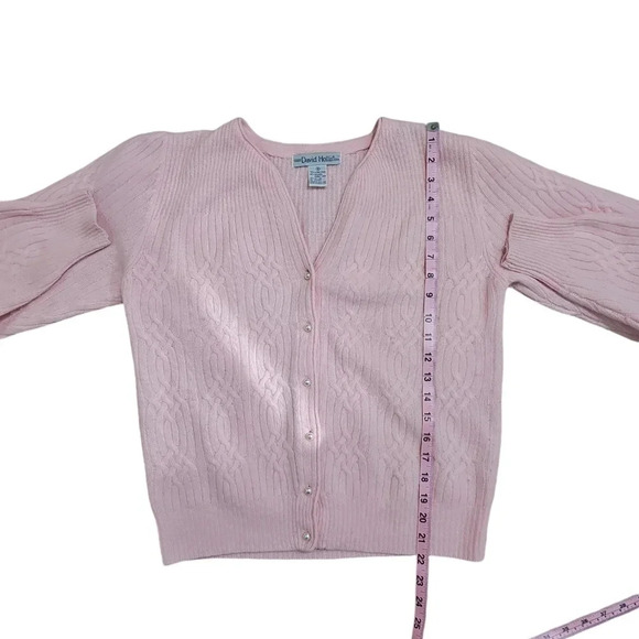 Elegant Pink Women's Cardigan - Picture 6 of 6